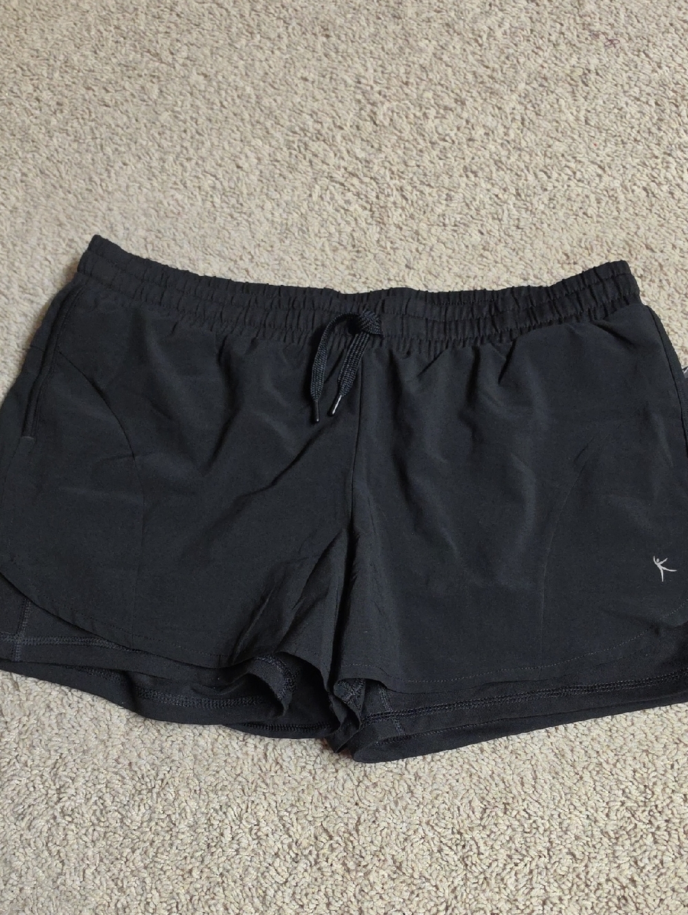 Danskin Now Black Women's Athletic Shorts 2Fer Sz Large